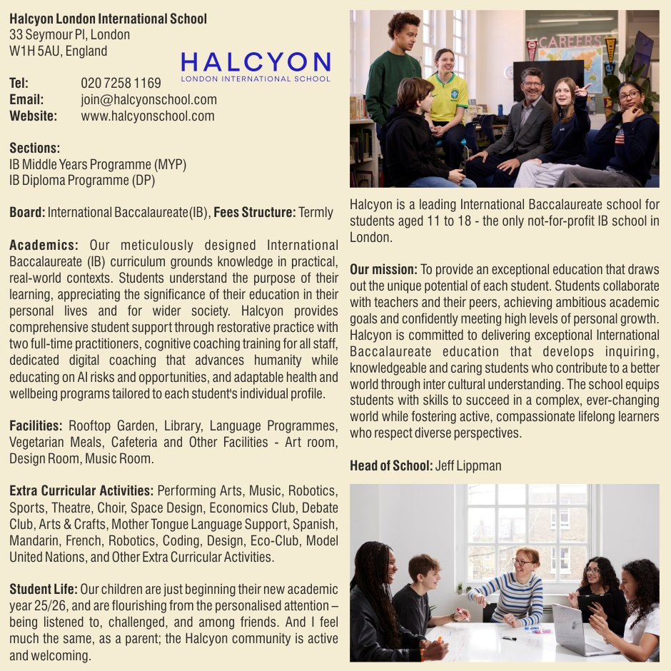 Halcyon London International School